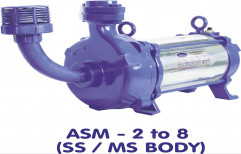 Amee 1hp Single Phase Open Well Submersible Pump, Model Name/Number: ASM2