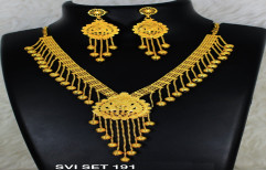 Brass Golden Artificial Designer Necklaces