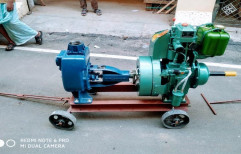 Diesel Dewatering Pump set 13 HP Kirloskar With Troly