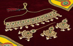 Merebal Golden Artificial Jewellery Set