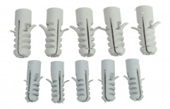 Plastic White PVC Wall Plug, Size: 2"