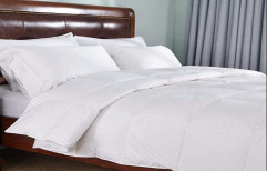 Poly cotton PLANE WHITE BEDSHEET, For Hotel