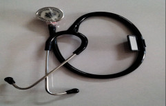 Single Sided Doctors Stethoscope, Black, Tunable