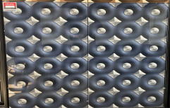 600 X 600 Mm Vitrified Floor Tiles Exxaro Donut Blue 3D High Gloss