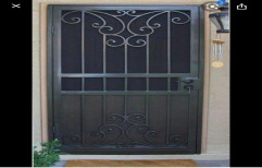 BLACK Iron Designer Mild Steel Door, Single, Thickness: 12MM