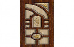 Brown PVC Laminated Digital Door, For Home, Thickness: 45 Mm