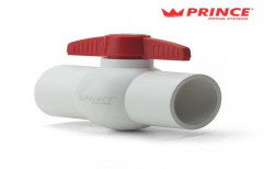 Solvent Joint White,Red Prince Easyfit UPVC Ball Valves, Size: 15 Mm To 100 Mm