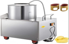 Stainless Steel Potato Peeling Machine, Capacity: 25 Kg Per Hour