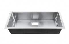 Stainless Steel Square Kitchen Sink, 24x8