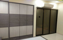 3 Doors Plywood Wooden Wardrobe, With Locker