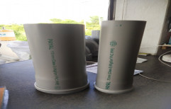 75mm and 110mm White vergin PVC Pipe, 3 m