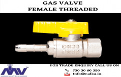 Brass High Pressure Female Threaded Gas Valve, Model Name/Number: Mv 102, Size: 1/4''