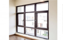 Brown Residential UPVC Combination Window, Glass Thickness: 5mm
