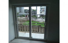 Clear Glass White Fenesta UPVC Door, 20 Mm, Balcony