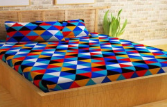 Cotton Printed Double Bed Sheet, for Home, Size: 7x10 Feet