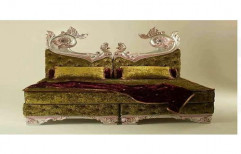 Decorative Wooden Double Bed, With Storage