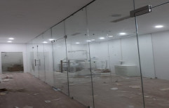 Frameless Toughened Glass Partition, For Commercial
