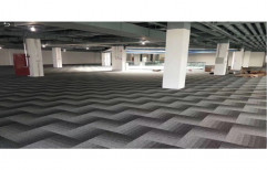 Grey(Base) Square Indoor PVC Room Carpet Tiles, For Flooring, Size: 20 X 20 Inch