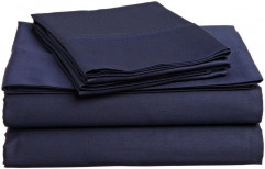 HOME SIGNATURE PLAIN NAVY BLUE DOUBLE BED SHEET