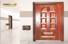 Metal Prime Gold Security & safety doors ( single door), For Home