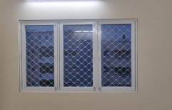 Modern White Aluminium Grill Window, For Home, Size/Dimension: 4 X 6 Feet