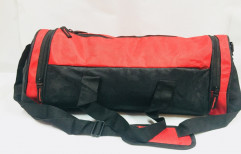 Polyester Black and Red Banlex Small Gym Bags