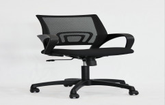 Polyester Mesh Back Support Computer Chair, For Offices