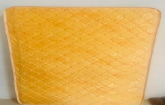 Printed Yellow Foam Mattress, For Bed, Size: 72x36x5 Inch