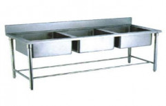 Stainless Steel 4 3 Sink Unit