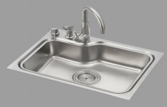 Stainless Steel Kitchen Sink, 24 X 18 Inch