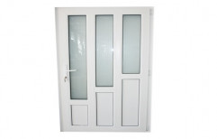 White Aluminium Aluminum Casement Door, Single