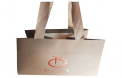 Brown Kraft Paper Shopping Bag, Loop Handle Straps, Capacity: 2kg