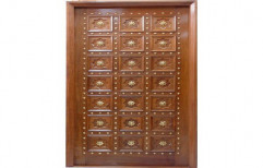 Exterior Polished Temple Wooden Door, For Homes And Office