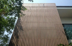 Exterior WPC Wall Cladding, Thickness: 20 mm