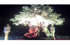 Green FRP & silk Outdoor Artificial Tree for Jain Mandir, For Decoration