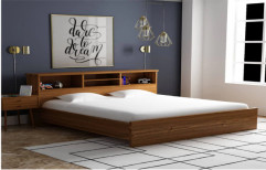 Modern Wooden Sorage Double Bed