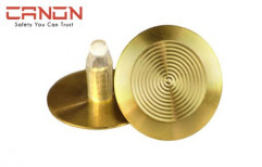 Round Brass Tactile Stud, For Construction