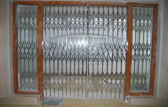 Sliding Stainless Steel Collapsible Gate, For Home