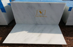 Vardhman Polished Finish Agaria White Marble, Thickness: 15-20 mm