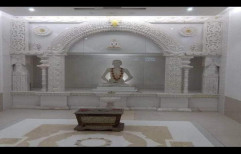 White Garb Garh Temple In Marble, For Home, Size: 10x10