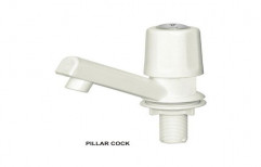 White Plastic Pillar Cock, for Bathroom Fitting