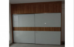 4 Doors Modular Wooden Bedroom Wardrobe, With Locker