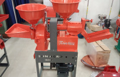 Automatic 3 Hp Combine Mini Rice Mill Atta Chakki, Single Phase, Capacity: 150kg/hr