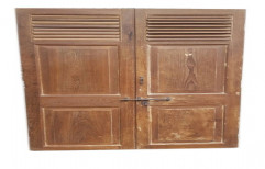 Brown Exterior Wooden Panel Door, For Bathroom, Size/Dimension: 240x180cm