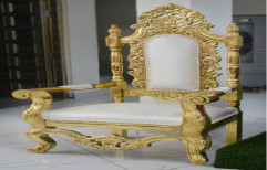 GOLDEN AND WHITE Wooden NEW GALAXY CHAIR, For Wedding Stage And Event Etc''