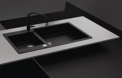 Metone 8 Colour Option Double Bowl Granite Kitchen Sink