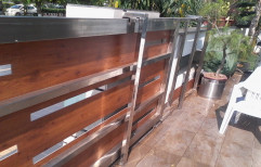 Modern Brown Stainless Steel Gates, For Home