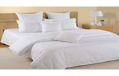 plain Cotton Hotel Bed Sheet White