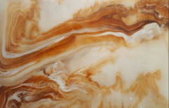 Polished Finish 12 Mm Artificial Onyx Marble, Application Area: Flooring, Size: 8 X 4 Feet