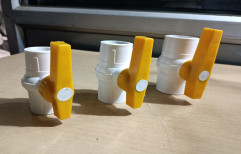 Pp White U Pvc Ball Valve, Port Size: 15. Mm . 20. Mm . 25. Mm, Model Name/number: 104